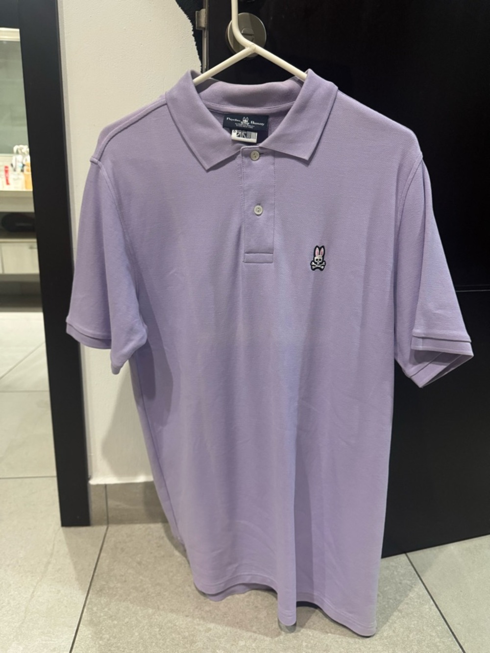 Psycho Bunny Men's Lavender Pique Polo